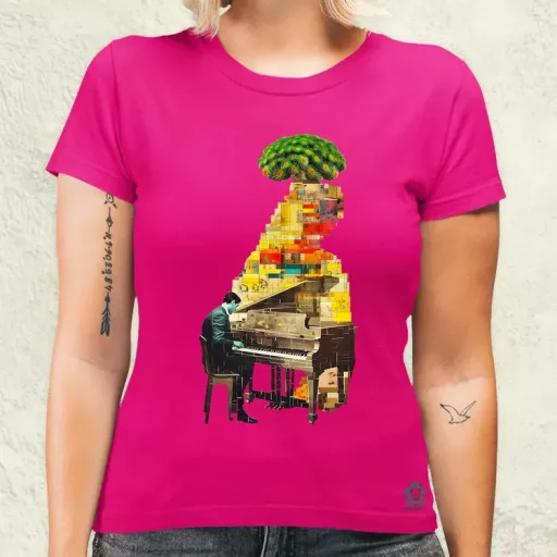 Szürreál pop art fantázia v10 női póló