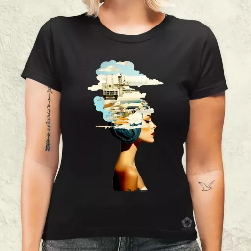 Szürreál pop art fantázia v2 női póló