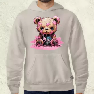 Graffiti pink maci v3 férfi pulóver