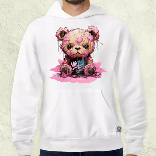 Graffiti pink maci v3 férfi pulóver