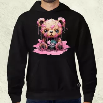 Graffiti pink maci v3 férfi pulóver