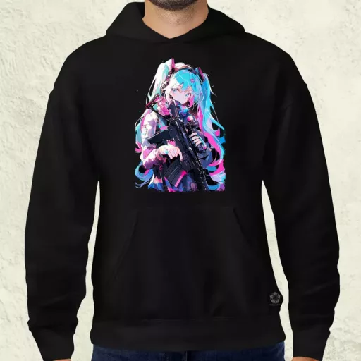 Hatsune Miku fanart v1 férfi pulóver