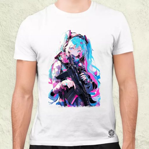 Hatsune Miku fanart v1 férfi póló