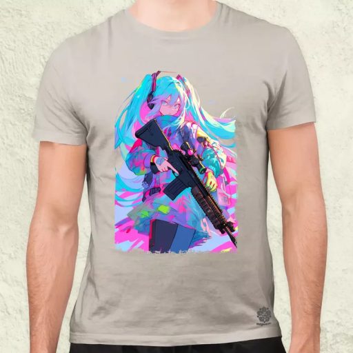 Hatsune Miku fanart v2 férfi póló