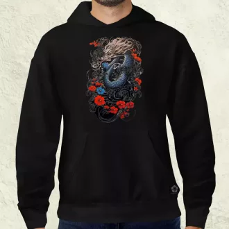 Irezumi sárkány férfi pulóver