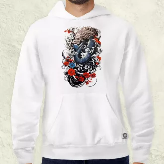 Irezumi sárkány férfi pulóver