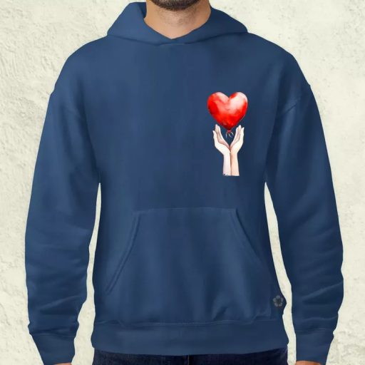 Kezedben a szívem zseb férfi pulóver