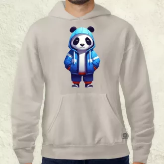 Kék panda srác v1 férfi pulóver