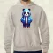 Kék panda srác v1 férfi pulóver