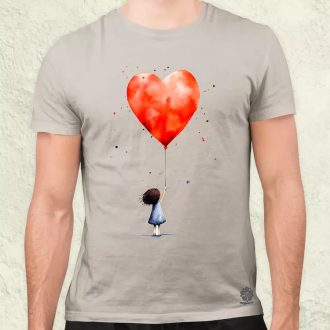 Lufi szív v2 férfi póló