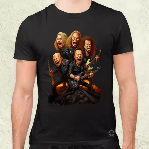 Metallica karikatúra v1 férfi póló