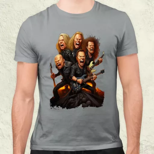 Metallica karikatúra v1 férfi póló