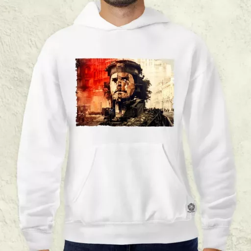 Pareidolia Che Guevara város fantázia v4 férfi pulóver