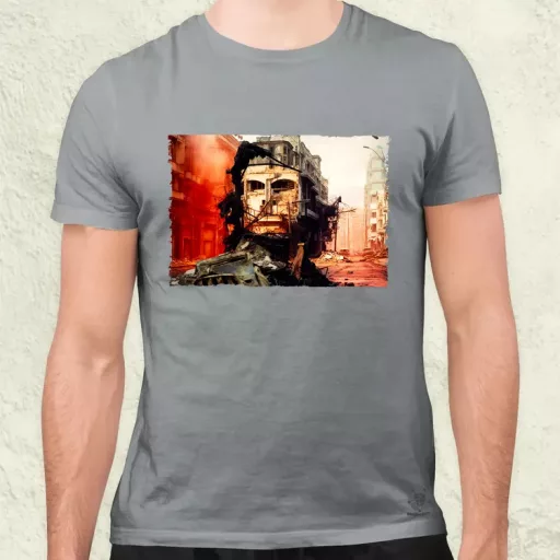 Pareidolia Che Guevara város fantázia v5 férfi póló
