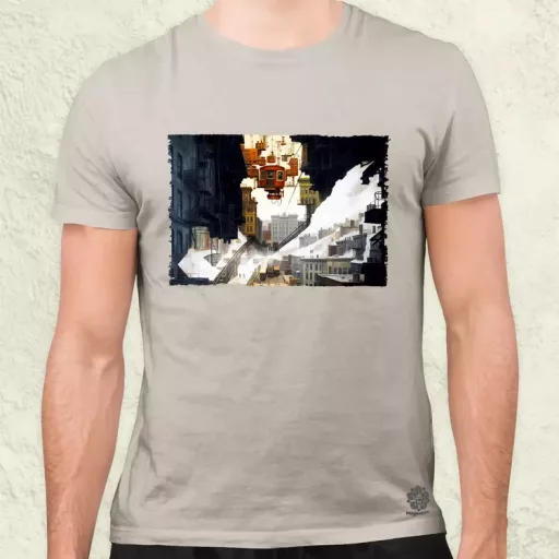 Pareidolia Marilyn Monroe város fantázia v1 férfi póló