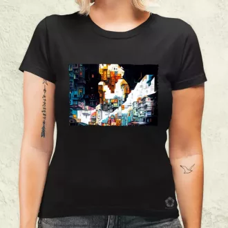 Pareidolia Marilyn Monroe város fantázia v2 női póló