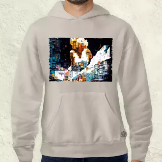   Pareidolia Marilyn Monroe város fantázia v2 férfi pulóver