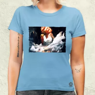 Pareidolia Marilyn Monroe város fantázia v3 női póló