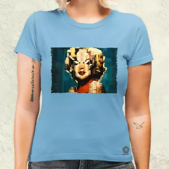 Pareidolia Marilyn Monroe város fantázia v4 női póló