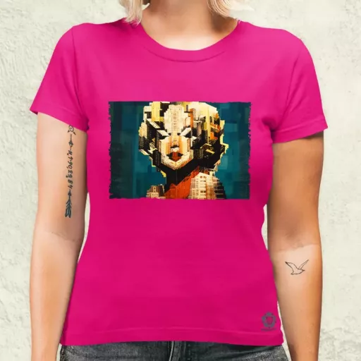 Pareidolia Marilyn Monroe város fantázia v4 női póló