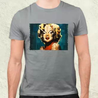 Pareidolia Marilyn Monroe város fantázia v4 férfi póló