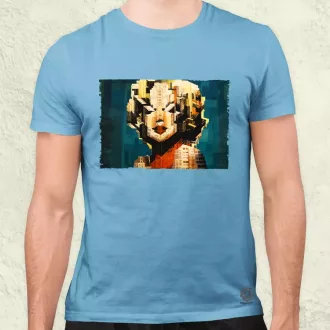 Pareidolia Marilyn Monroe város fantázia v4 férfi póló