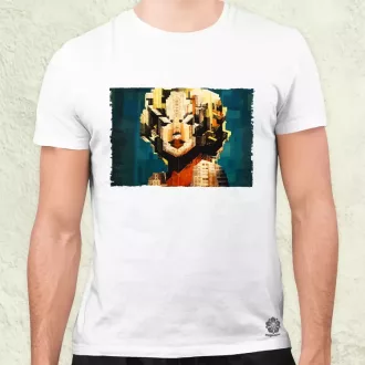 Pareidolia Marilyn Monroe város fantázia v4 férfi póló