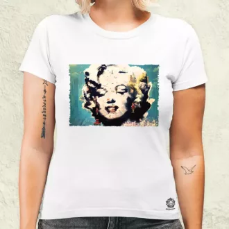 Pareidolia Marilyn Monroe város fantázia v5 női póló