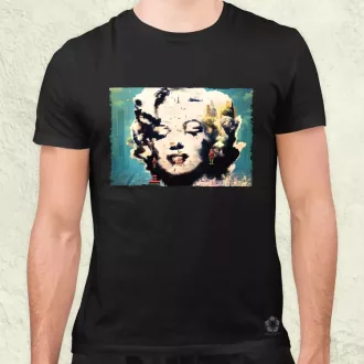 Pareidolia Marilyn Monroe város fantázia v5 férfi póló