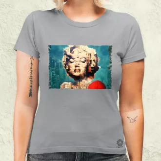 Pareidolia Marilyn Monroe város fantázia v6 női póló