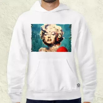   Pareidolia Marilyn Monroe város fantázia v6 férfi pulóver