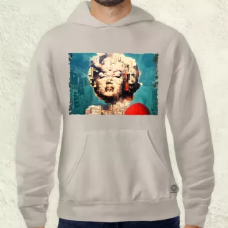   Pareidolia Marilyn Monroe város fantázia v6 férfi pulóver