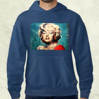   Pareidolia Marilyn Monroe város fantázia v6 férfi pulóver