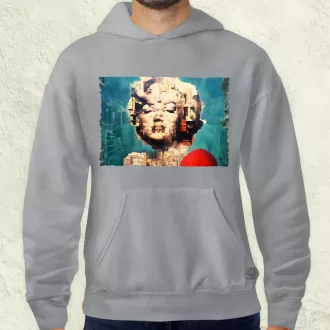   Pareidolia Marilyn Monroe város fantázia v6 férfi pulóver