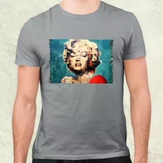 Pareidolia Marilyn Monroe város fantázia v6 férfi póló