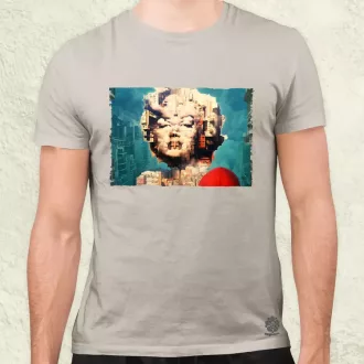 Pareidolia Marilyn Monroe város fantázia v6 férfi póló