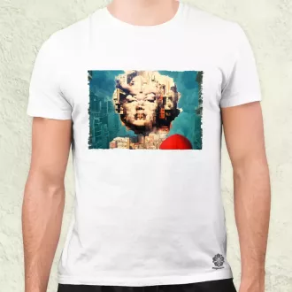 Pareidolia Marilyn Monroe város fantázia v6 férfi póló