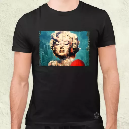 Pareidolia Marilyn Monroe város fantázia v6 férfi póló