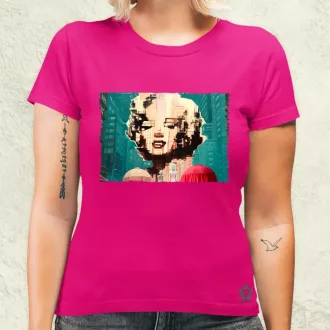 Pareidolia Marilyn Monroe város fantázia v7 női póló