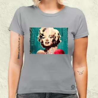 Pareidolia Marilyn Monroe város fantázia v7 női póló