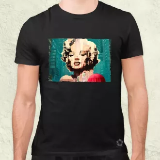 Pareidolia Marilyn Monroe város fantázia v7 férfi póló