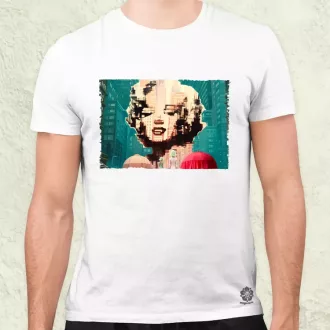 Pareidolia Marilyn Monroe város fantázia v7 férfi póló