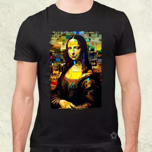 Pop art Mona Lisa v3 férfi póló