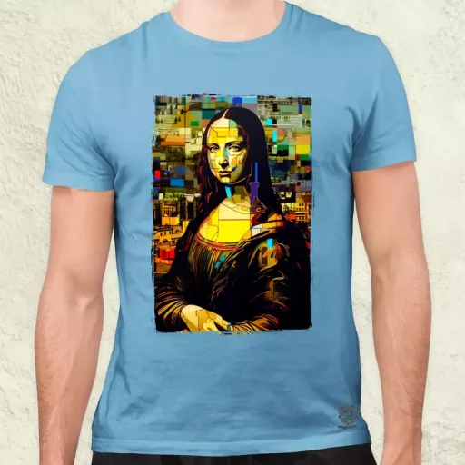 Pop art Mona Lisa v3 férfi póló