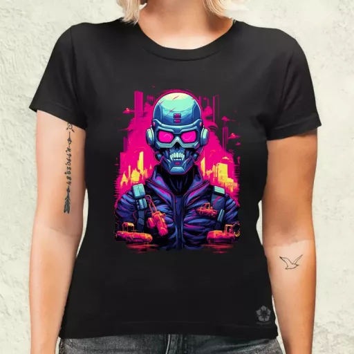 Retró cyberpunk v1 női póló