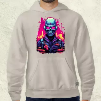 Retró cyberpunk v1 férfi pulóver