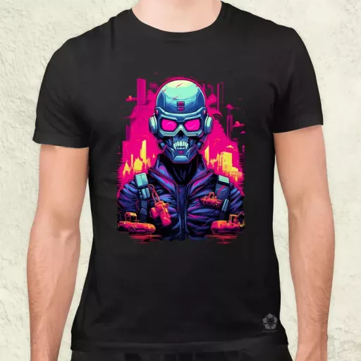 Retró cyberpunk v1 férfi póló