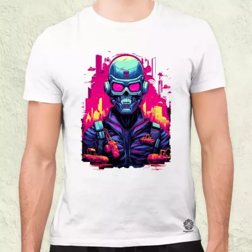 Retró cyberpunk v1 férfi póló