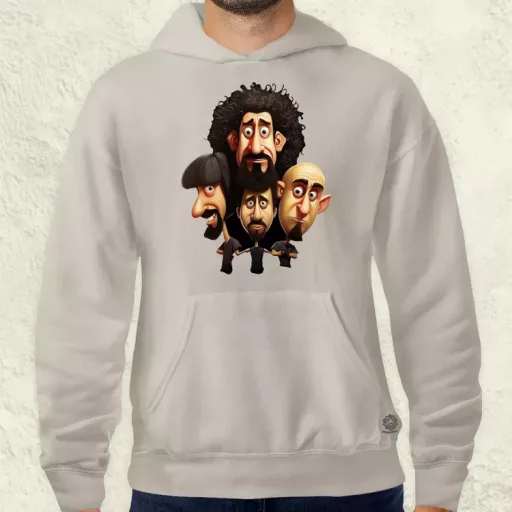 System of a Down karikatúra v3 férfi pulóver