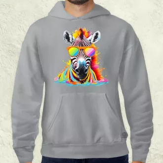 Szivárvány zebra férfi pulóver